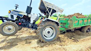 Repairing Road of My Village Using JCB and 4 Tractors 🚜