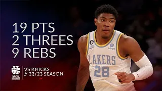 Rui Hachimura 19 pts 2 threes 9 rebs vs Knicks 22/23 season