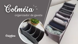 DIY Organizador de gaveta | Colméia organizadora | Passo a Passo | Costura Criativa