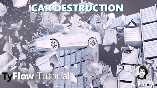 Car Destruction 3Ds Max - TyFlow Tutorial + Project File : - by Starsbirthvfx 3D Trainings