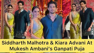 Trending Couple Siddharth Malhotra & Kiara Advani arrives At Mukesh Ambani’s Ganpati Puja