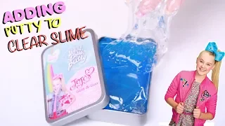 MIXING JOJO and NICKELODEON PUTTY IN CLEAR SLIME ~ Slimeatory #509