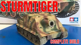 Building the Tamiya 1/35 Sturmtiger and Do it yourself zimmerit tutorial