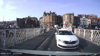 Idiots on whitby swing bridge