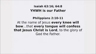 Yahweh texts about the Father applied to Jesus the Son of God