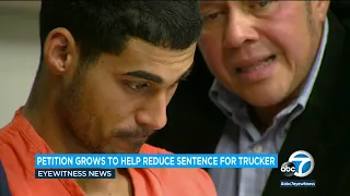 4.3 million sign petition for truck driver given 110 years in deadly car pileup l ABC7