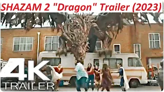 SHAZAM 2 Dragon Trailer 2023 New Footage   4K UHD 1080p