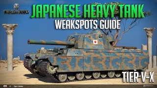 World Of Tanks || Japanese Heavy Tank Weakspots!