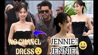 JENNIE AT THE PHOTOCALL EVENT OF THE IDOL 🖤 , ALL CHANTING JENNIE'S NAME 😲 ! #BLACKPINK