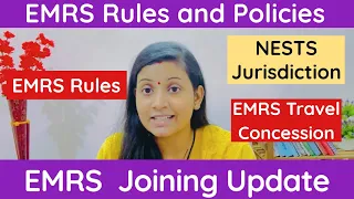 EMRS Rules And Policies ✅ EMRS Travel 🧭 Concession NESTS Jurisdiction #EMRS Joining Update Gyanalay