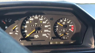 Mercedes W124 230E Automatic 0-150 acceleration