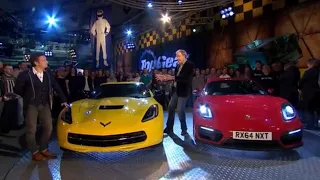 Top Gear - Corvette C7 vs Porsche Cayman GTS Part 2