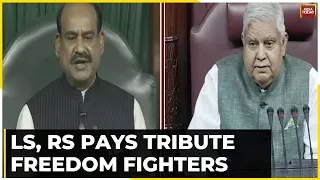 Rajya Sabha, Lok Sabha Pays Tribute To Freedom Fighters On Quit India Movement Anniversary