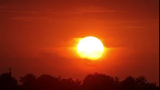 Red sunset. Timelapse. / Красный закат. Таймлапс.