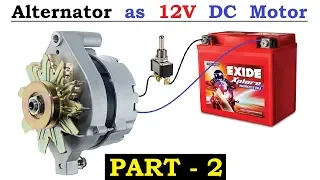 12v 120 Amps Car Alternator converted to DC Motor with High Torque using BLDC Controller - Part 2