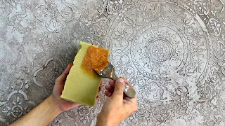 How to make antique wall decor on the entire wall 🤩🖌️ Step by step