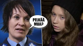 Tämä teinityttö pelästyi poliiseja pahasti...