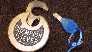 (140) Making a key for my 6 lever Champion pancake lock