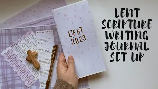 Lent Scripture Writing Journal Set Up: He Gave Up His Life | Creative Faith & Co.