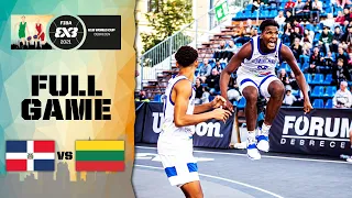 Dominican Republic v Lithuania | Men's - Full Game | FIBA 3x3 U18 World Cup 2021