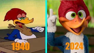 Evolution of Woody Woodpecker in TV & Movies (1940-2024)