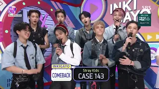 Stray Kids Interview on Inkigayo (with MC Yeonjun Roh Jeong Eui Seo Bum June) 인기가요 인터뷰 최연준 노정의 서범준