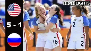USA vs Russia 5 - 1 All Goals & Highlights | April 9, 2017