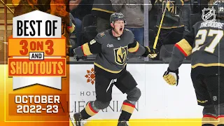 Best 3-on-3 Overtime and Shootout Moments from October | NHL 2022-23