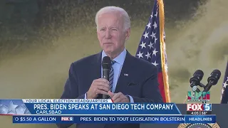 Pres. Biden Speaks At San Diego Tech Company