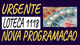 URGENTE | NOVA PROGRAMAÇÃO | LOTECA 1118 | PALPITES | CAMPEONATO ARGENTINO | LA LIGA | SERIE B E C