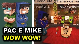 STREAMERS REAGEM Á PAC E MIKE MINECRAFT PARTY NO QSMP!!!