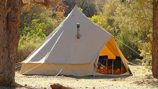 Inside look at a 5m Bell Tent / HOW TO SETUP