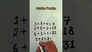 1+3+4=7 #trendingreels #viralshorts #reelsvideo #mathsreels #reasoning #youtubeshorts #reelitfeelit