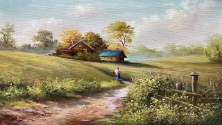 How I Paint Landscape Just By 4 Colors Oil Painting Landscape Step By Step 61 By Yasser Fayad