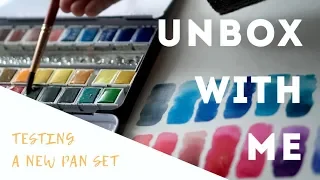 Unbox and Review | ARTEZA Watercolor Set of 36 Premium Half Pans