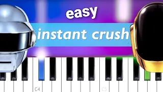 Daft Punk ft. Julian Casablancas - Instant Crush | EASY PIANO TUTORIAL