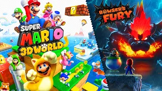 Super Mario 3D World + Bowser's Fury - Full Game Walkthrough (2-Player Co-Op)