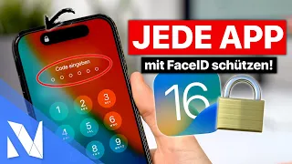 JEDE App mit FaceID, TouchID & Passwort schützen (iOS 16) - so geht's! | Nils-Hendrik Welk