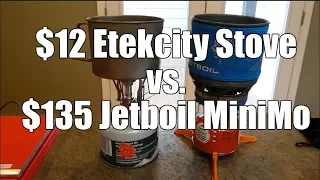 $12 Etekcity vs $135 Jetboil MiniMo Backpacking Stove Comparison