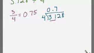 Dividing Decimals by Whole Numbers