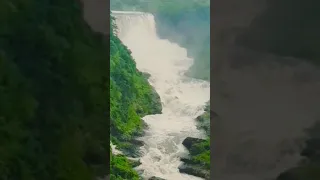 Amazing view of Ajanta waterfall of vaghur river in the mountains