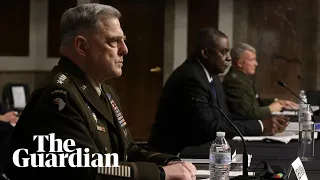 Top US military testify before the senate on withdrawal from Afghanistan – watch live