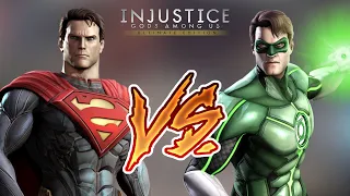 Injustice Gods Among Us - Superman Vs. Green Lantern (Hard) Walkthrough | RozZ99