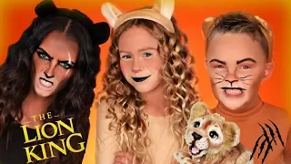 Disney The Lion King Simba, Nala, and Scar Dress Up! Lion King Family Saves Simba