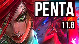 KATARINA vs YONE (MID) | Penta, 2.5M mastery, 20/2/1, Legendary | BR Master | v11.8