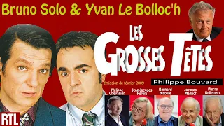 Bruno Solo et Yvan Le Bolloc'h dans les grosses têtes (février 2009)