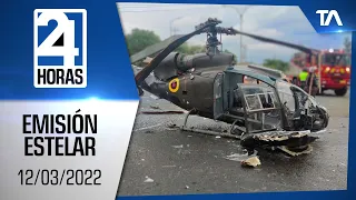 Noticias Ecuador: Noticiero 24 Horas 12/03/2022 (Emisión Estelar)