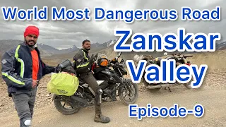 Zanskar valley- World most dangerous Road bike trip Ladakh 2022 || Fully adventure route Ladakh ||