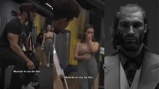 She couldn't stop looking at him in the gym..