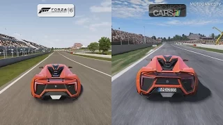 Forza 6 vs Project CARS - W Motors Lykan HyperSport at Circuit de Barcelona-Catalunya